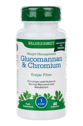 Holland & Barrett - Glucomannan & Chromium - 60 caps - Nutri.se